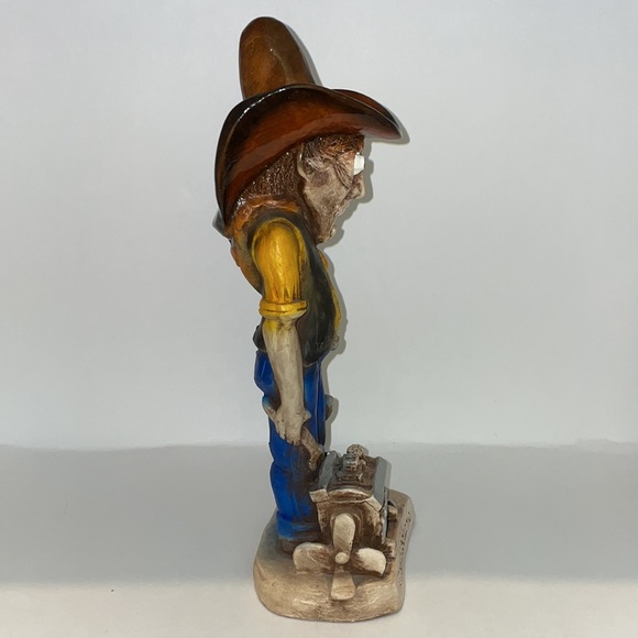 Vintage 91 Shade Tree Creations Cowboy Country Mechanic Handcrafted Shelf Decor - Picture 7 of 13